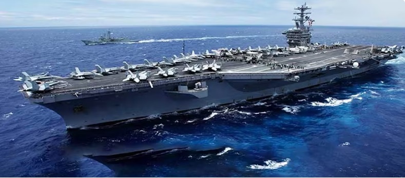 The US aircraft carrier USS Nimitz has set sail towards the Middle East.