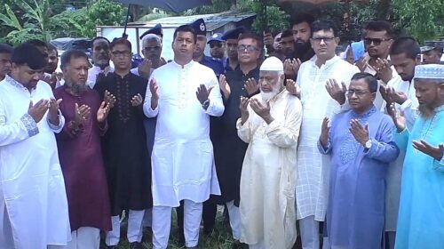 শহীদদের স্মরণে: নারায়ণগঞ্জে ‘জুলাই শহীদ স্মৃতিস্তম্ভ’র ভিত্তিপ্রস্তর স্থাপন