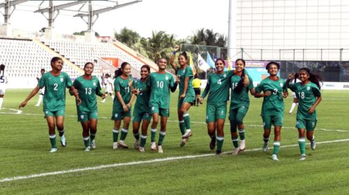 SAFF U-20 Women's Football: Bangladesh girls started off with a 9-goal win against Sri Lanka.